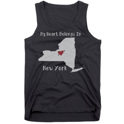 My Heart Belongs In New York Tank Top