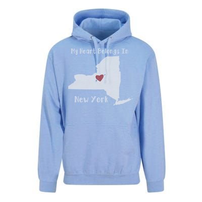 My Heart Belongs In New York Unisex Surf Hoodie