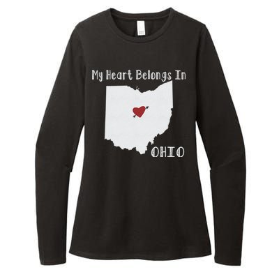 My Heart Belongs In Ohio Womens CVC Long Sleeve Shirt