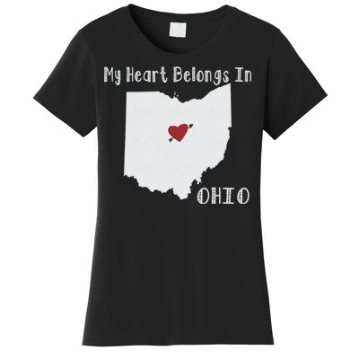 My Heart Belongs In Ohio Women's T-Shirt