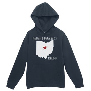 My Heart Belongs In Ohio Urban Pullover Hoodie