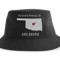 My Heart Belongs In Oklahoma Sustainable Bucket Hat