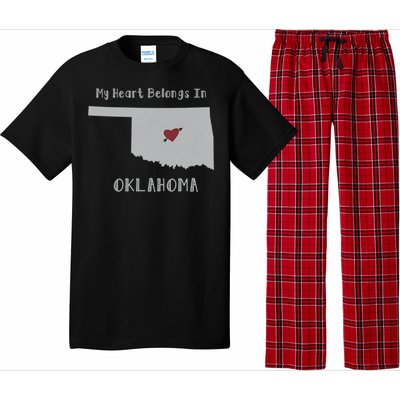 My Heart Belongs In Oklahoma Pajama Set