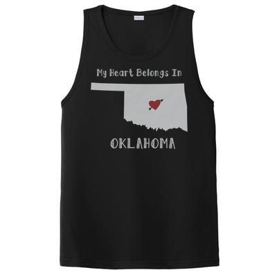 My Heart Belongs In Oklahoma PosiCharge Competitor Tank