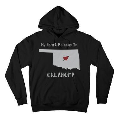 My Heart Belongs In Oklahoma Tall Hoodie