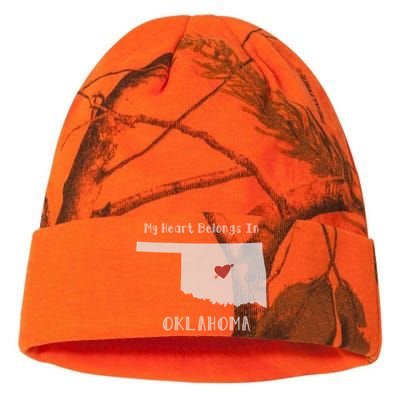 My Heart Belongs In Oklahoma Kati Licensed 12" Camo Beanie