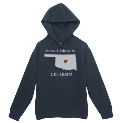 My Heart Belongs In Oklahoma Urban Pullover Hoodie