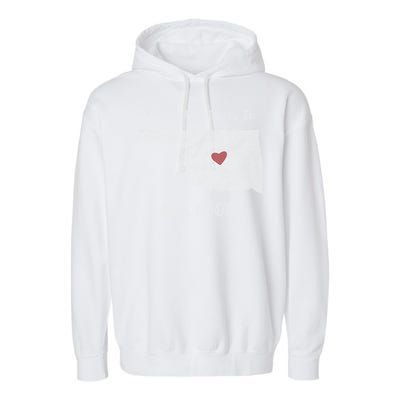 My Heart Belongs In Oklahoma Garment-Dyed Fleece Hoodie