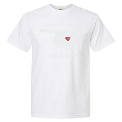 My Heart Belongs In Oklahoma Garment-Dyed Heavyweight T-Shirt