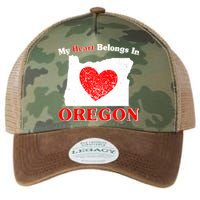 My Heart Belongs In Oregon Legacy Tie Dye Trucker Hat