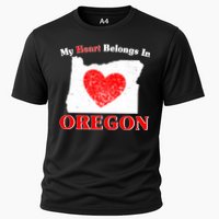 My Heart Belongs In Oregon Cooling Performance Crew T-Shirt