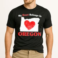 My Heart Belongs In Oregon Cooling Performance Crew T-Shirt