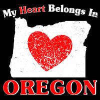 My Heart Belongs In Oregon Apron