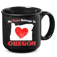 My Heart Belongs In Oregon 15oz Campfire Ceramic Mug