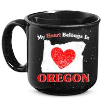 My Heart Belongs In Oregon 15oz Campfire Ceramic Mug