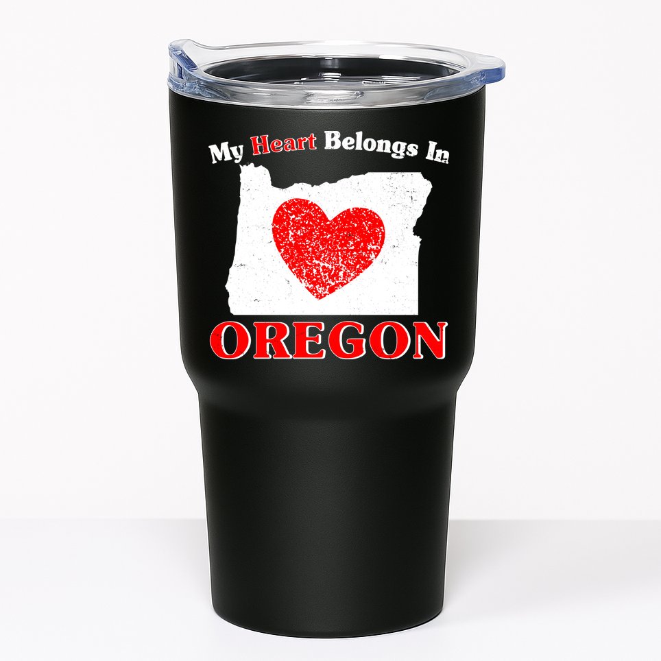 My Heart Belongs In Oregon Tumbler