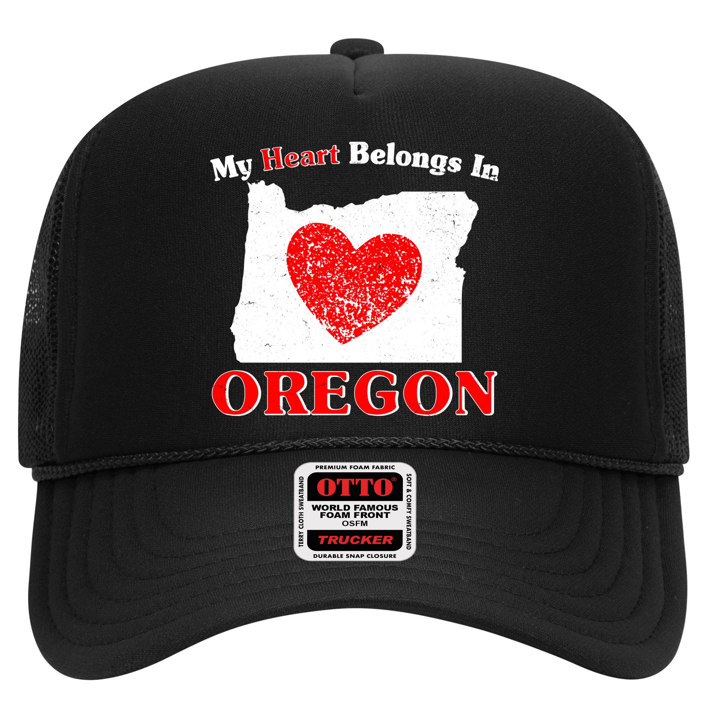 My Heart Belongs In Oregon Hat