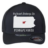 My Heart Belongs In Pennsylvania Flexfit Unipanel Trucker Cap