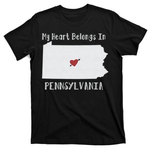 My Heart Belongs In Pennsylvania T-Shirt