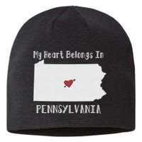 My Heart Belongs In Pennsylvania Sustainable Beanie