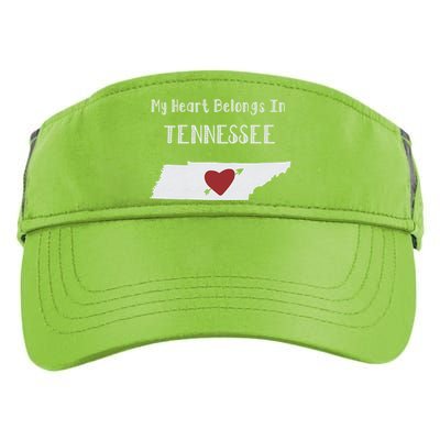 My Heart Belongs In Tennessee Adult Drive Performance Visor