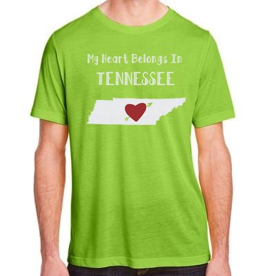 My Heart Belongs In Tennessee Adult ChromaSoft Performance T-Shirt