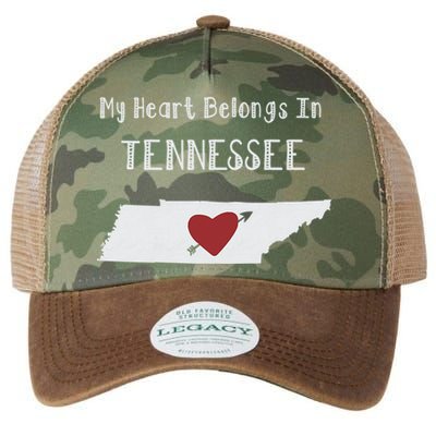 My Heart Belongs In Tennessee Legacy Tie Dye Trucker Hat