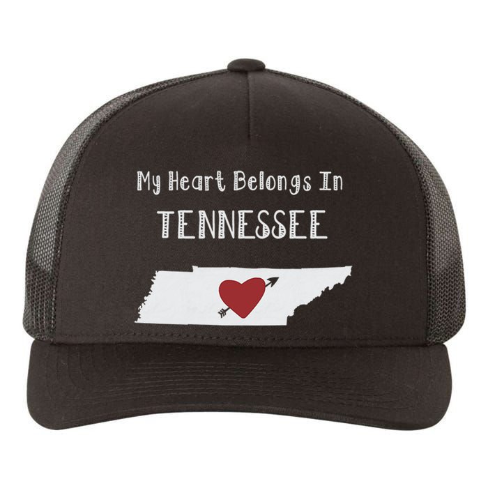 My Heart Belongs In Tennessee Yupoong Adult 5-Panel Trucker Hat