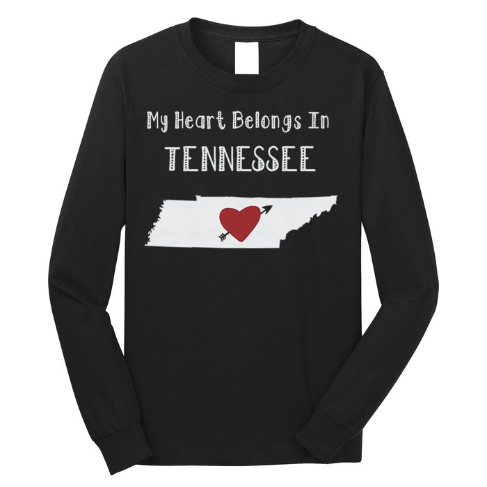 My Heart Belongs In Tennessee Long Sleeve Shirt