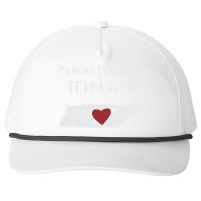 My Heart Belongs In Tennessee Snapback Five-Panel Rope Hat