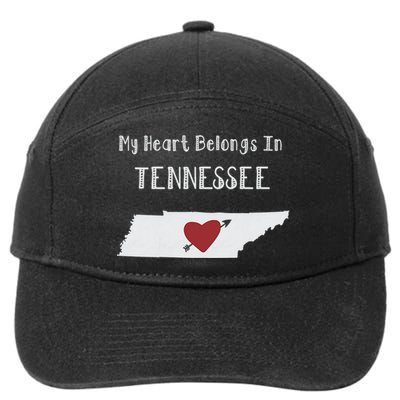 My Heart Belongs In Tennessee 7-Panel Snapback Hat