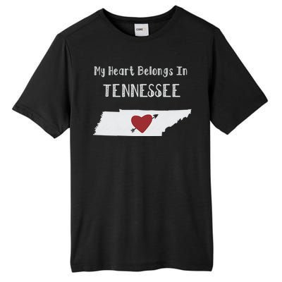 My Heart Belongs In Tennessee Tall Fusion ChromaSoft Performance T-Shirt