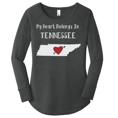 My Heart Belongs In Tennessee Women's Perfect Tri Tunic Long Sleeve Shirt