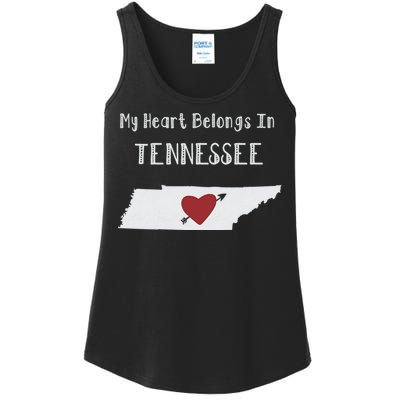 My Heart Belongs In Tennessee Ladies Essential Tank