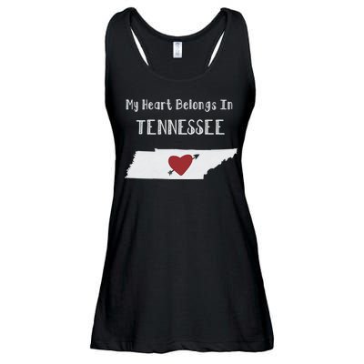 My Heart Belongs In Tennessee Ladies Essential Flowy Tank