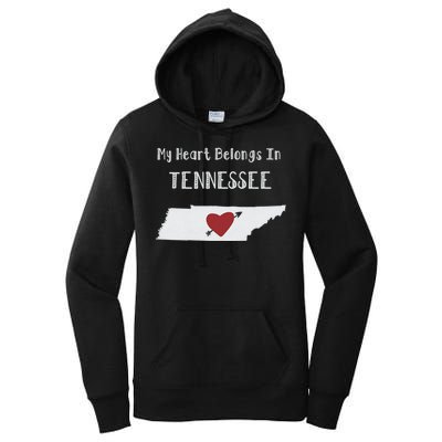 My Heart Belongs In Tennessee Women's Pullover Hoodie