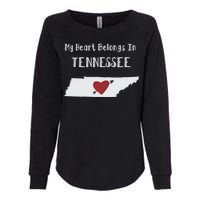 My Heart Belongs In Tennessee Womens California Wash Sweatshirt