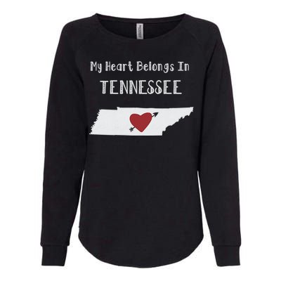 My Heart Belongs In Tennessee Womens California Wash Sweatshirt