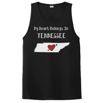 My Heart Belongs In Tennessee PosiCharge Competitor Tank