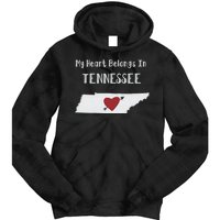 My Heart Belongs In Tennessee Tie Dye Hoodie