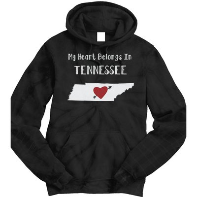 My Heart Belongs In Tennessee Tie Dye Hoodie