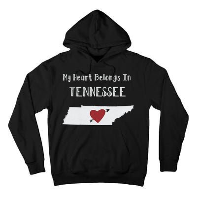 My Heart Belongs In Tennessee Tall Hoodie