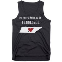 My Heart Belongs In Tennessee Tank Top