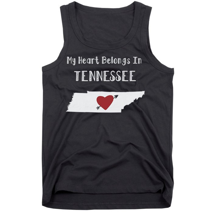 My Heart Belongs In Tennessee Tank Top