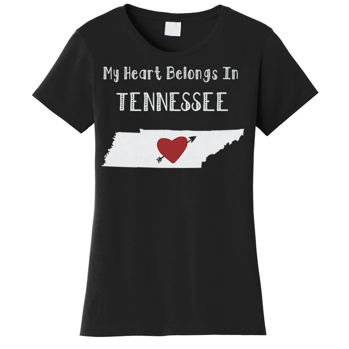 My Heart Belongs In Tennessee Women's T-Shirt