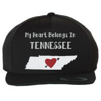 My Heart Belongs In Tennessee Wool Snapback Cap