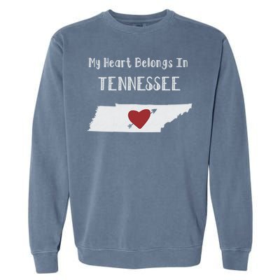 My Heart Belongs In Tennessee Garment-Dyed Sweatshirt