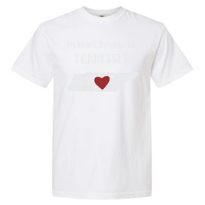 My Heart Belongs In Tennessee Garment-Dyed Heavyweight T-Shirt