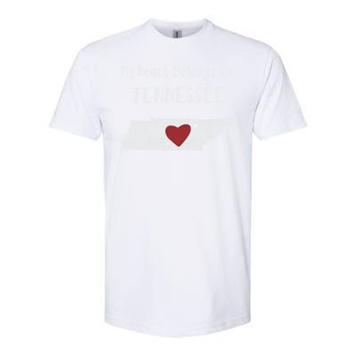 My Heart Belongs In Tennessee Softstyle CVC T-Shirt