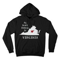 My Heart Belongs In Virginia Hoodie